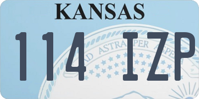 KS license plate 114IZP