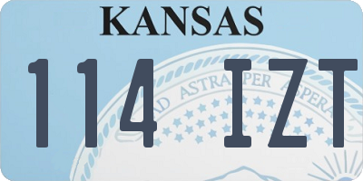 KS license plate 114IZT
