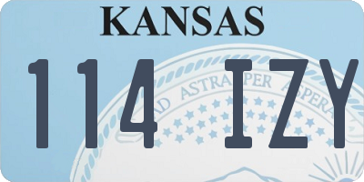KS license plate 114IZY