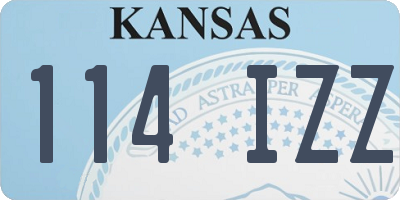 KS license plate 114IZZ