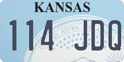 KS license plate 114JDQ