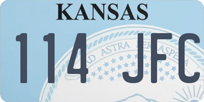 KS license plate 114JFC