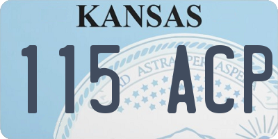 KS license plate 115ACP