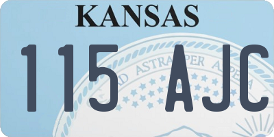 KS license plate 115AJC