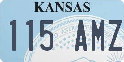 KS license plate 115AMZ