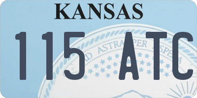 KS license plate 115ATC