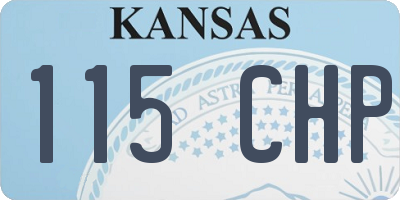 KS license plate 115CHP