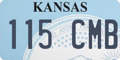 KS license plate 115CMB
