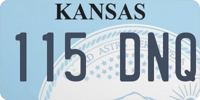 KS license plate 115DNQ