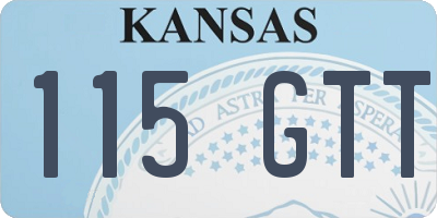 KS license plate 115GTT
