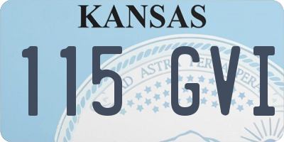 KS license plate 115GVI