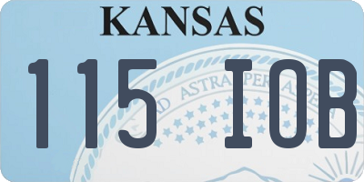 KS license plate 115IOB