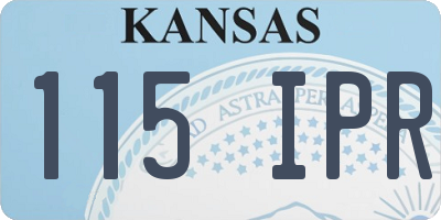 KS license plate 115IPR