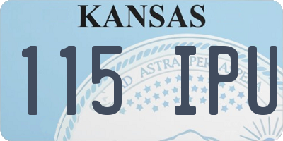KS license plate 115IPU
