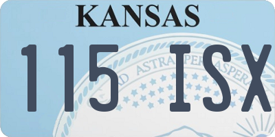 KS license plate 115ISX