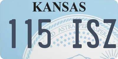 KS license plate 115ISZ
