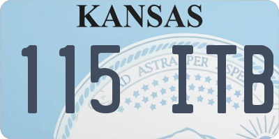 KS license plate 115ITB