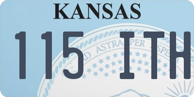 KS license plate 115ITH