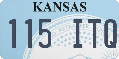 KS license plate 115ITQ