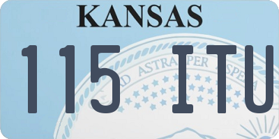KS license plate 115ITU