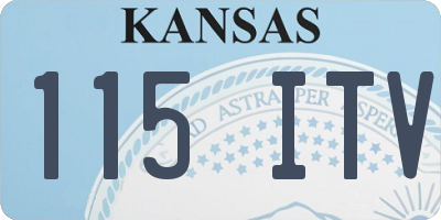 KS license plate 115ITV