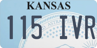 KS license plate 115IVR