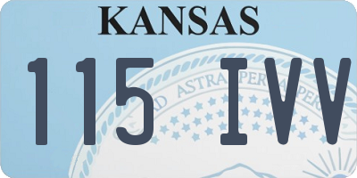 KS license plate 115IVV