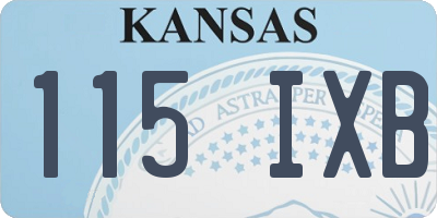 KS license plate 115IXB