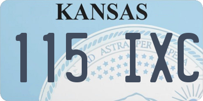 KS license plate 115IXC