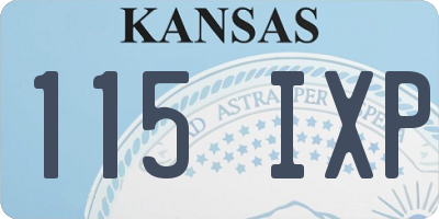 KS license plate 115IXP