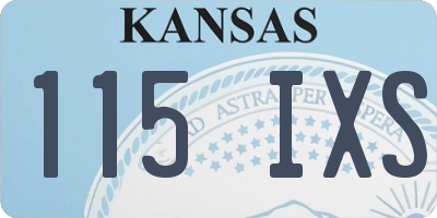 KS license plate 115IXS
