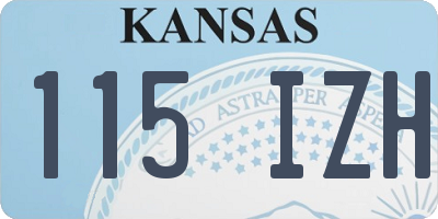 KS license plate 115IZH
