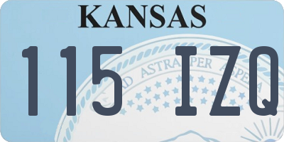KS license plate 115IZQ