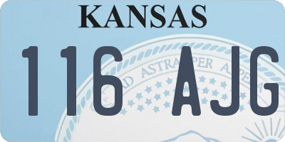 KS license plate 116AJG
