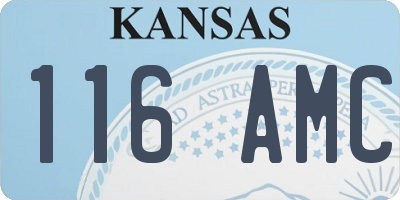 KS license plate 116AMC