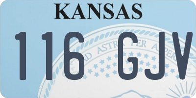 KS license plate 116GJV