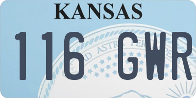 KS license plate 116GWR