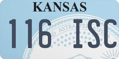 KS license plate 116ISC