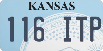 KS license plate 116ITP