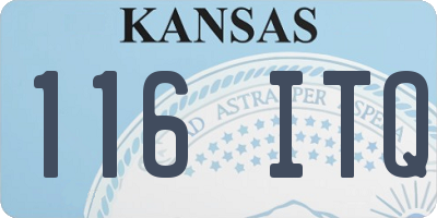 KS license plate 116ITQ