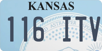 KS license plate 116ITV