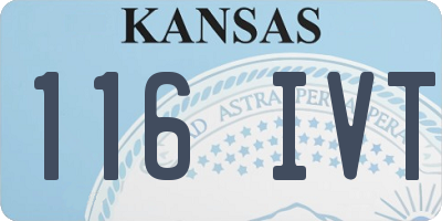 KS license plate 116IVT
