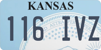 KS license plate 116IVZ