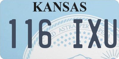 KS license plate 116IXU