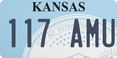 KS license plate 117AMU
