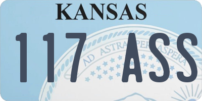 KS license plate 117ASS