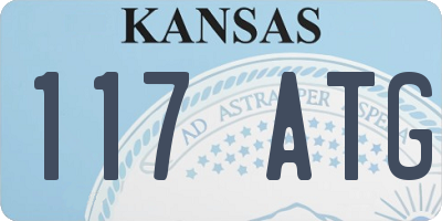 KS license plate 117ATG