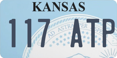 KS license plate 117ATP