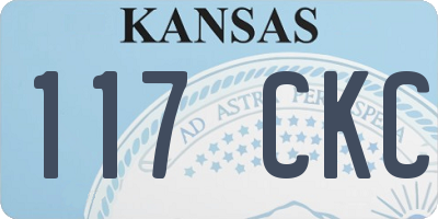 KS license plate 117CKC