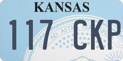 KS license plate 117CKP